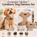 Custom Embroidered Corduroy Dog Harness