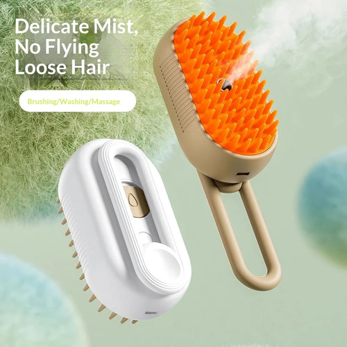 3-in-1 Steamy Pet Grooming Brush