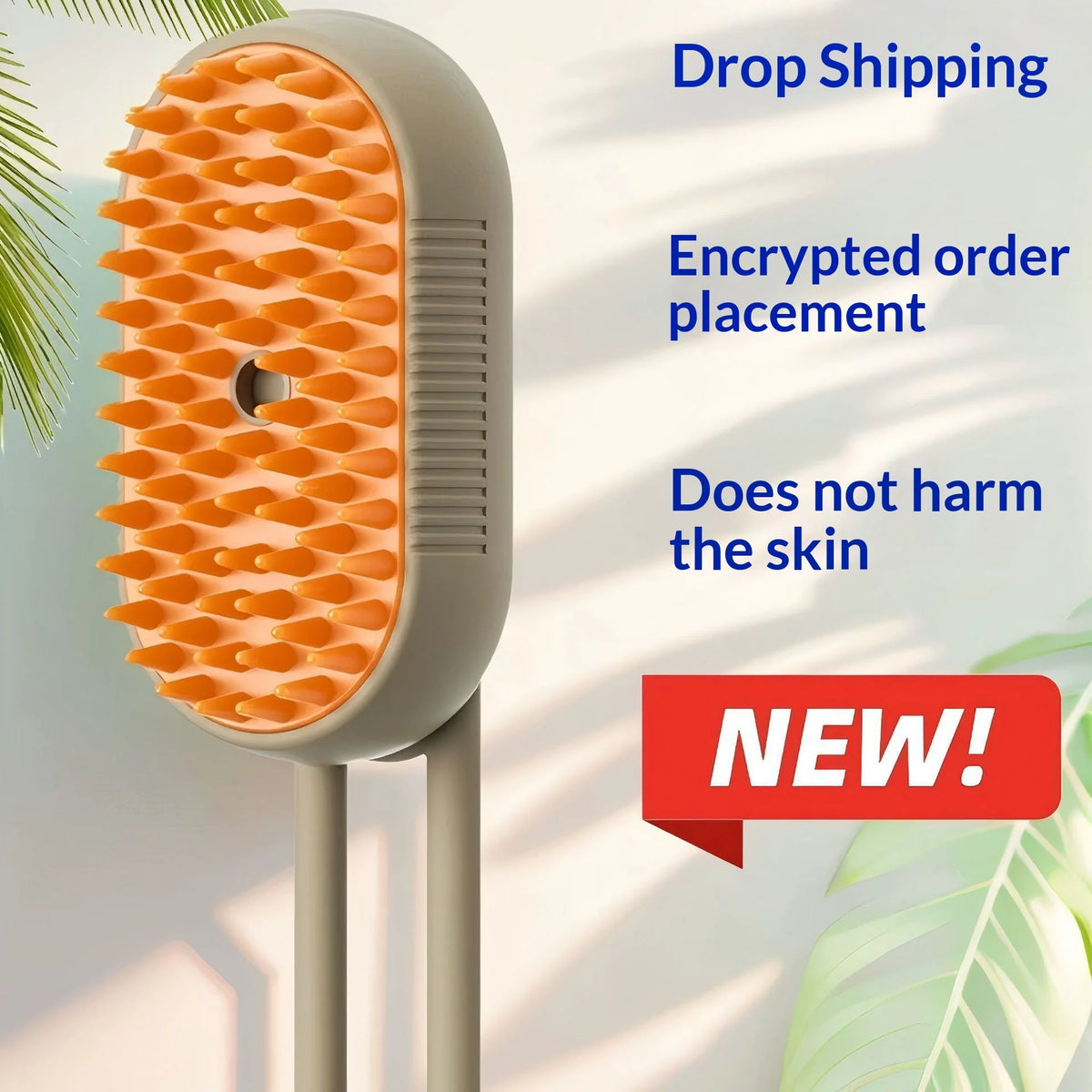 3-in-1 Steamy Pet Grooming Brush