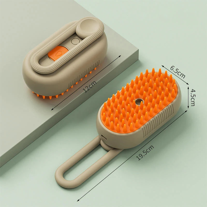 Self-Cleaning Steam Pet Brush